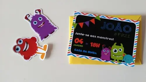 Convite Monstrinhos