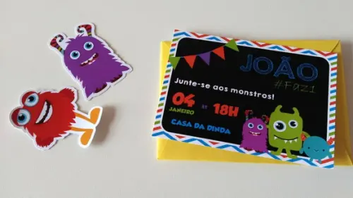 Convite Monstrinhos