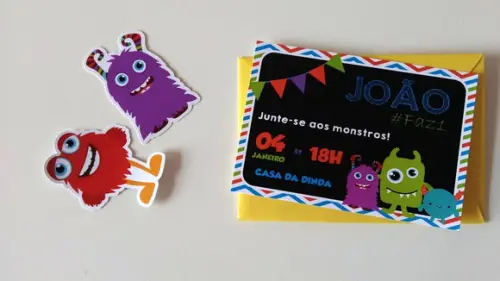 Convite Monstrinhos