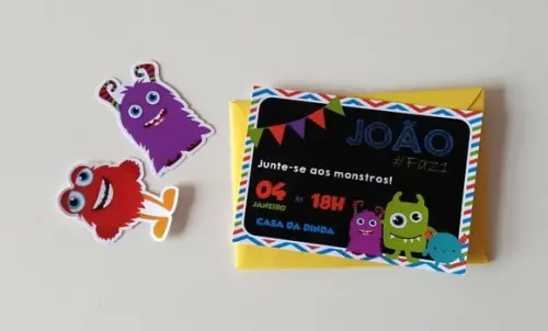 Convite Monstrinhos