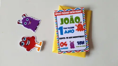 Convite Monstrinhos