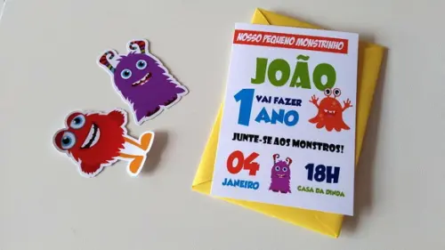 Convite Monstrinhos