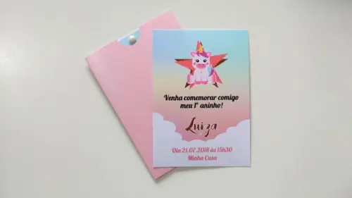 Convite Unicórnio