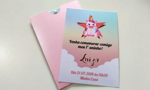 Convite Unicórnio