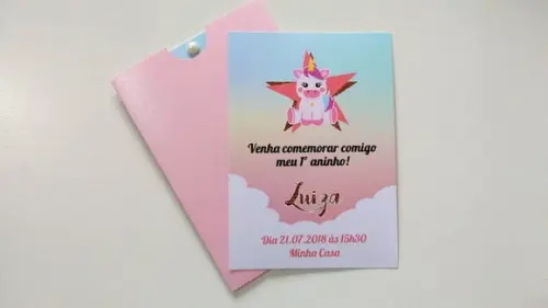 Convite Unicórnio
