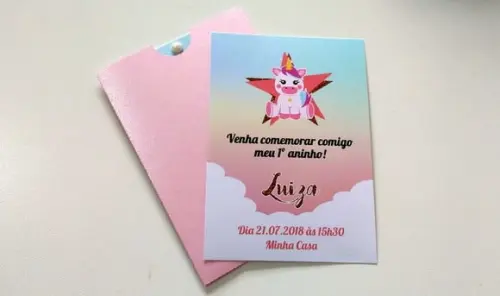 Convite Unicórnio
