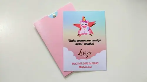 Convite Unicórnio