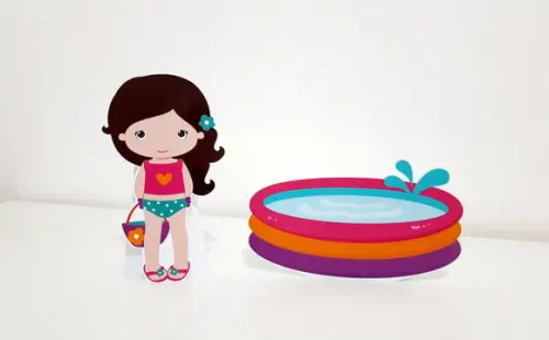 Display de Mesa - Pool Party
