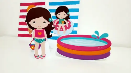 Display de Mesa - Pool Party