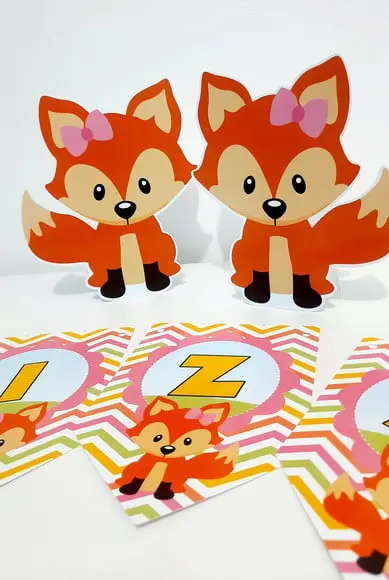 Display de Mesa - Raposinha com Laço