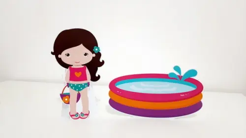 Display de Mesa - Pool Party