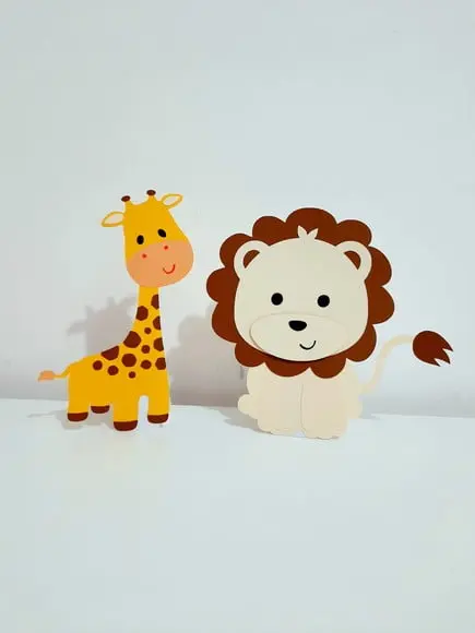 Display de mesa em scrap - Safari