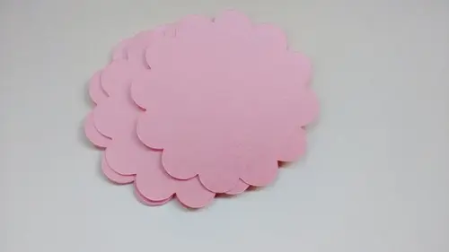 Escalope 5 cm - Rosa Metálico