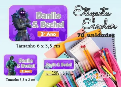 Etiqueta Escolar