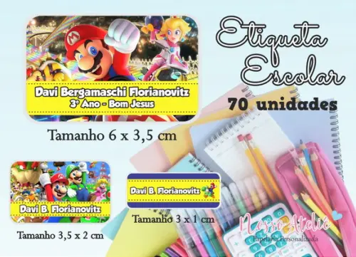 Etiqueta Escolar