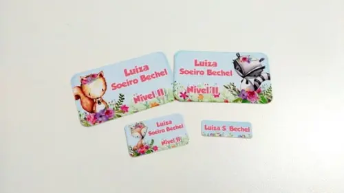 Etiqueta Escolar - Animais do Bosque