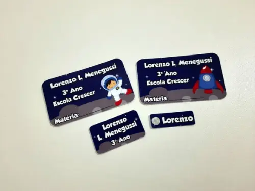 Etiqueta Escolar - Astronauta