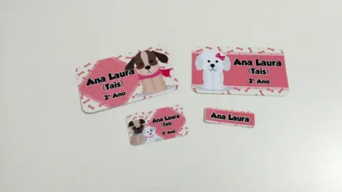Etiqueta Escolar - Cachorrinho