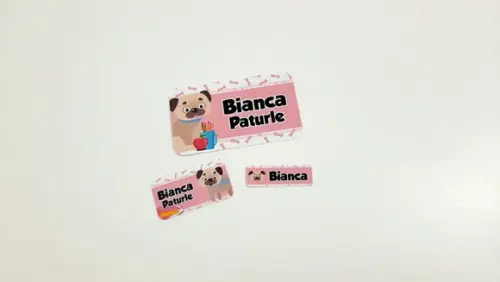 Etiqueta Escolar - Cachorrinho Pug