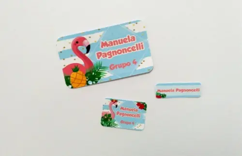 Etiqueta Escolar - Flamingo