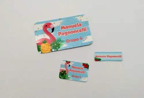 Etiqueta Escolar - Flamingo