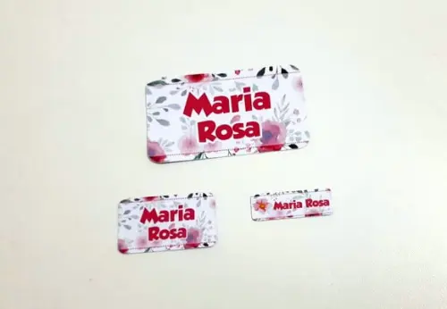 Etiqueta Escolar - Floral