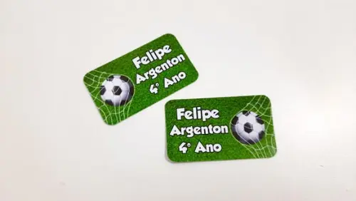 Etiqueta Escolar - Futebol