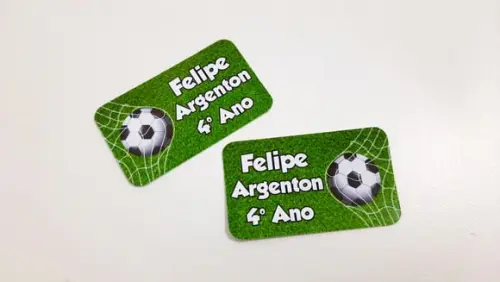 Etiqueta Escolar - Futebol