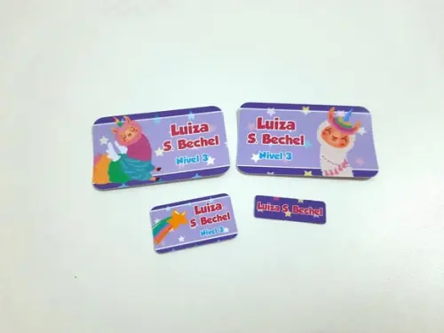 Etiqueta Escolar - Lhama