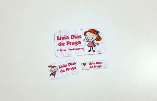 Etiqueta Escolar - Menina