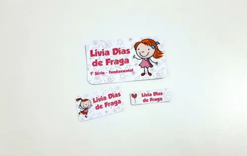 Etiqueta Escolar - Menina