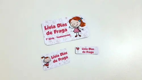 Etiqueta Escolar - Menina