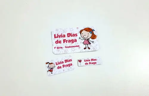 Etiqueta Escolar - Menina