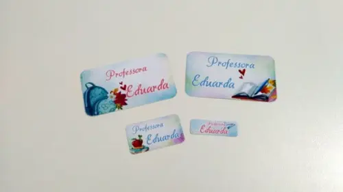 Etiqueta Escolar - Professora