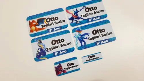 Etiqueta Escolar Pokemon
