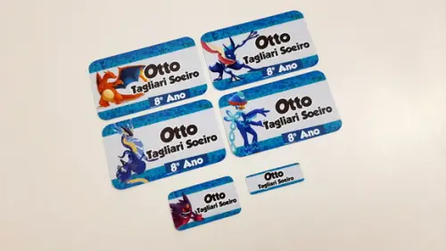 Etiqueta Escolar Pokemon