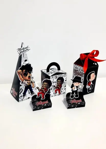Kit 40 Caixas Lembrancinha - Michael Jackson