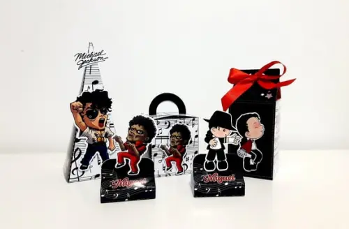 Kit 40 Caixas Lembrancinha - Michael Jackson