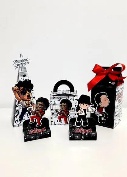 Kit 40 Caixas Lembrancinha - Michael Jackson
