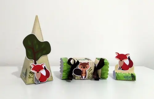 Kit Festa 30 Itens - Animais do Bosque