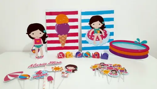 Kit Festa 35 Itens - Pool Party