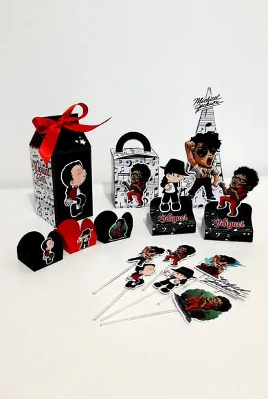 Kit Festa 40 Itens - Michael Jackson