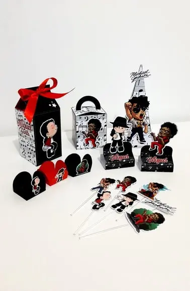 Kit Festa 80 Itens - Michael Jackson
