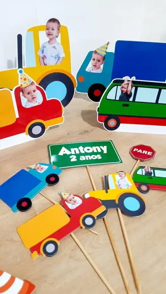 Kit Festa Personalizado - Meios de Transporte