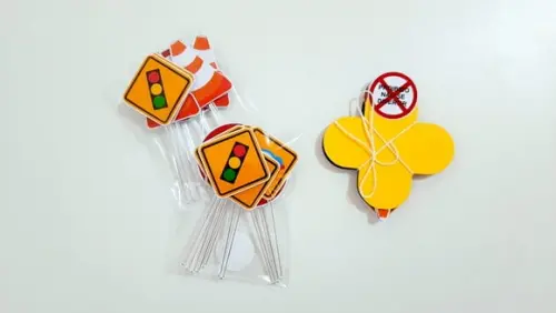 Kit Forminha e Topper - Meios de Transporte