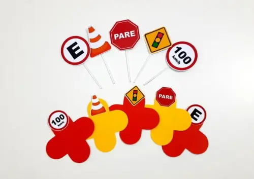 Kit Forminha e Topper - Meios de Transporte