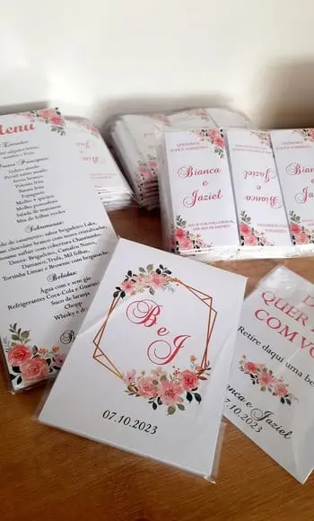 Kit Papelaria para Casamento - Floral