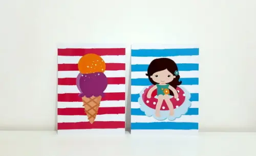 Kit Placas Decorativas - Pool Party