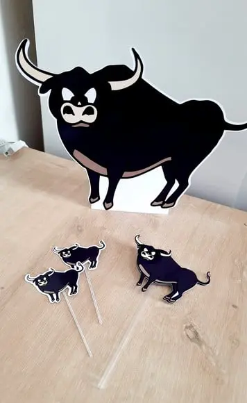 Kit Topper e Display - Boi da Cara Preta
