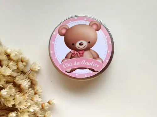 Latinha Chá de Bebê - Ursinha